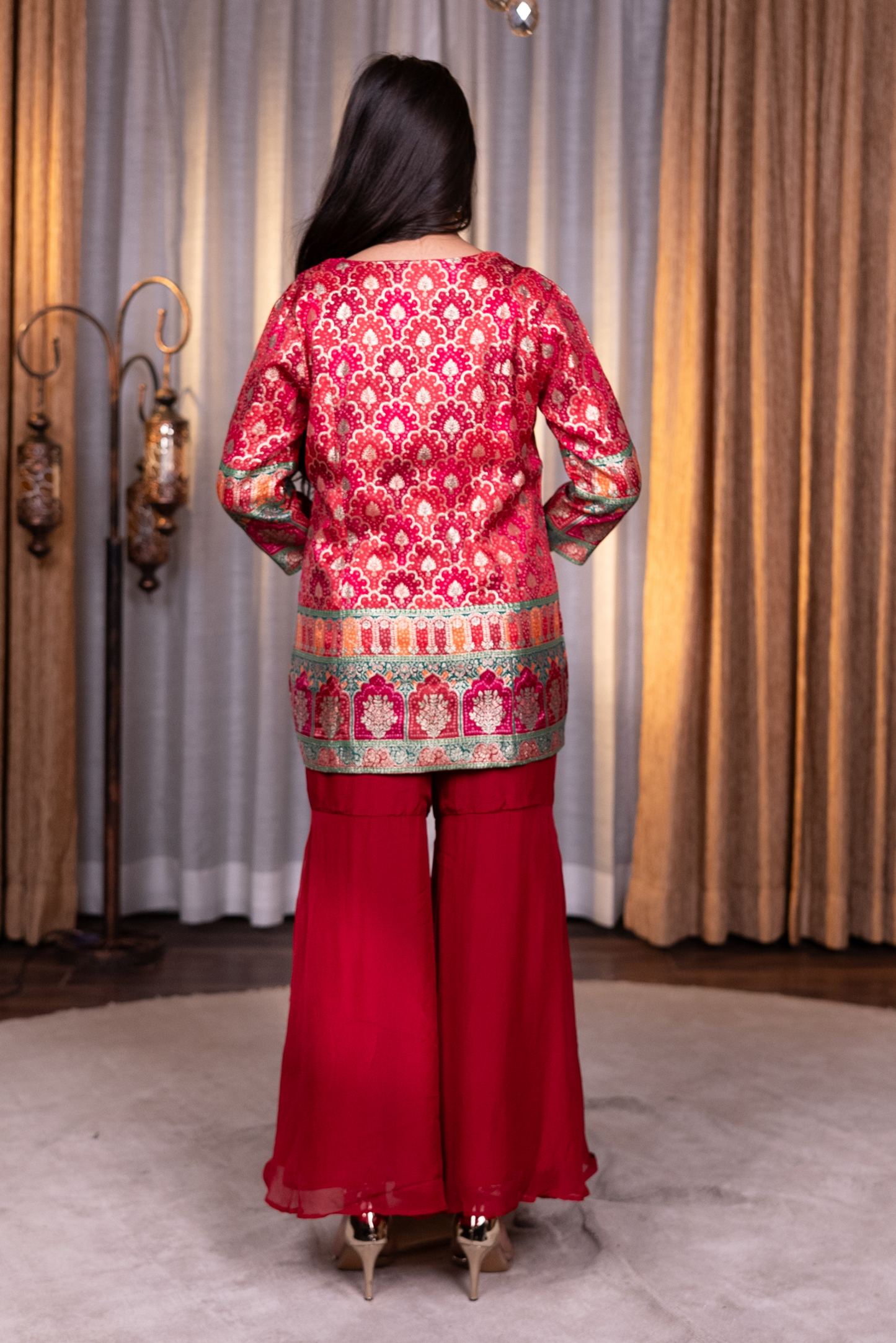 Printed Red Co-Ords Set