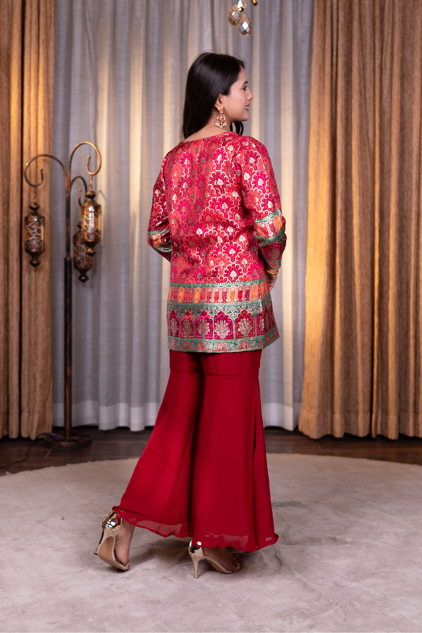 Printed Red Co-Ords Set
