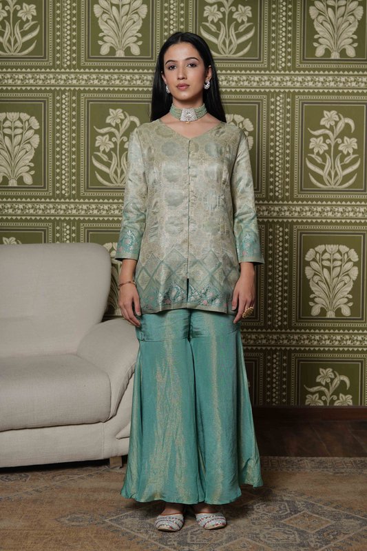 Printed Green Co-Ords Set