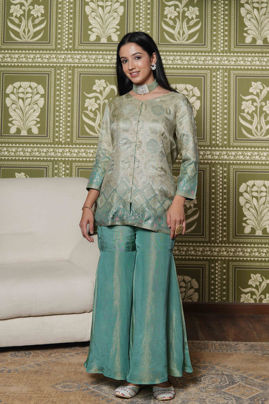 Printed Green Co-Ords Set