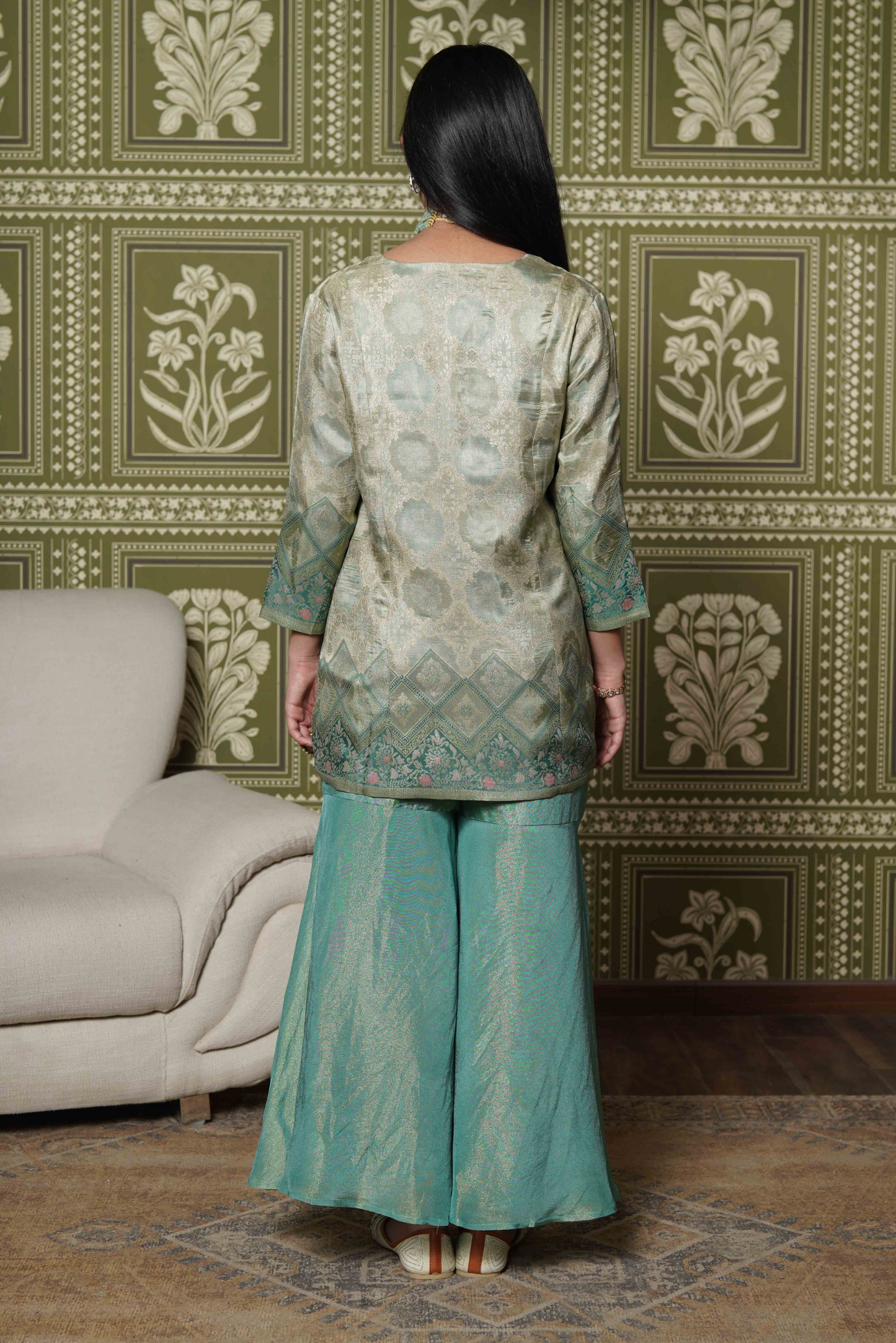 Printed Green Co-Ords Set
