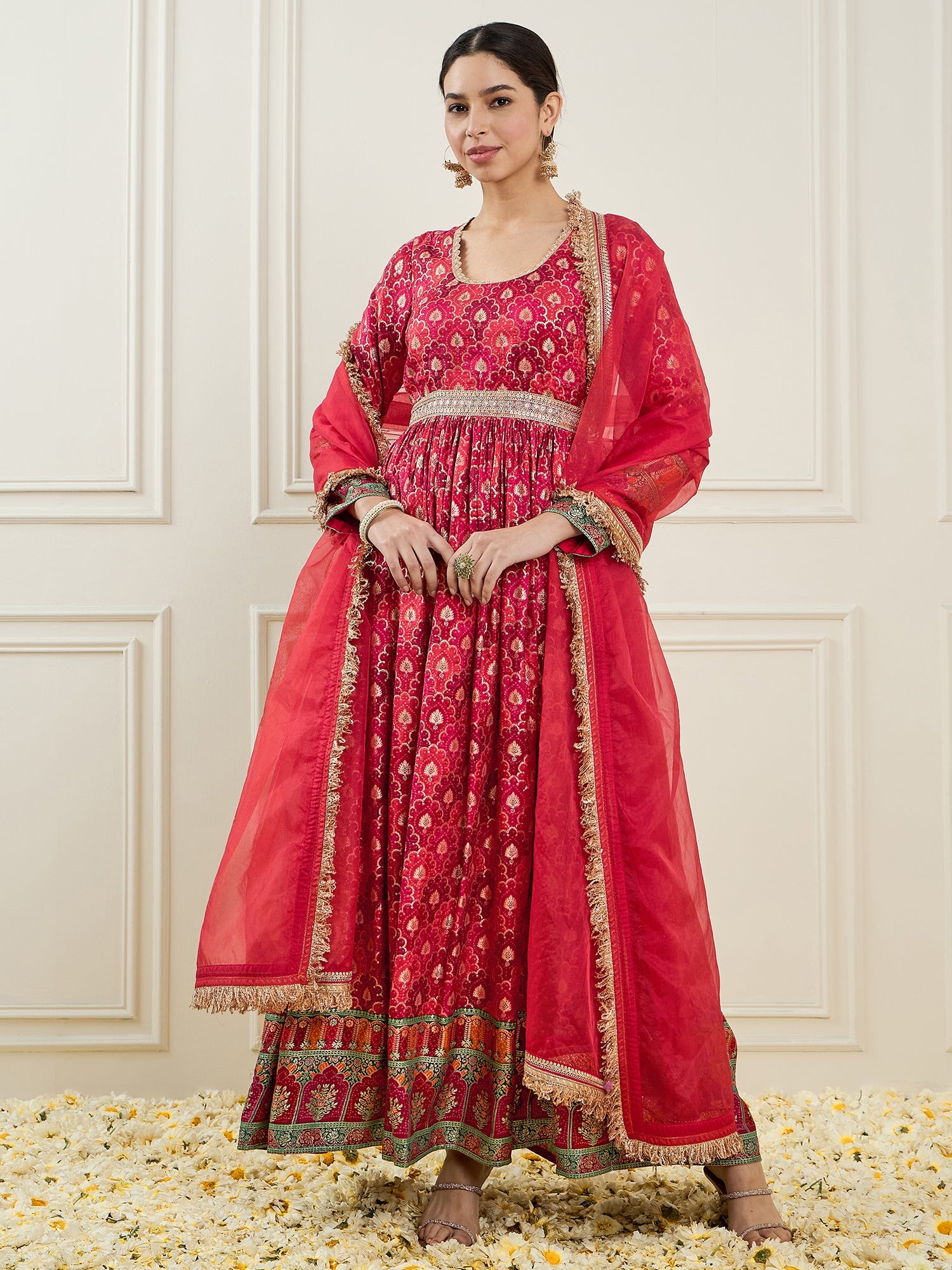 Maxi dress with dupatta hotsell