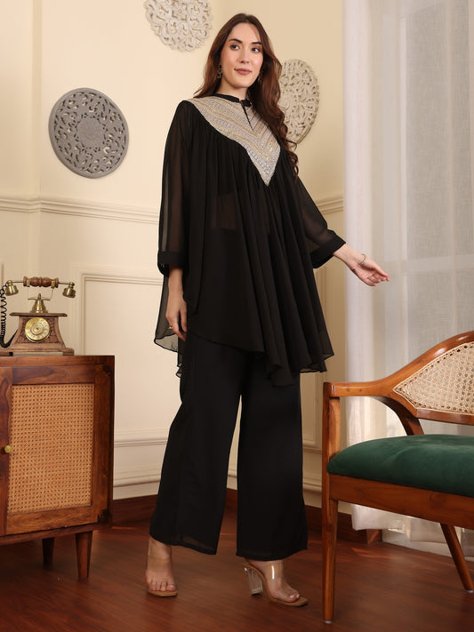 Mandarin Collar Tunic & Trousers Co-Ords