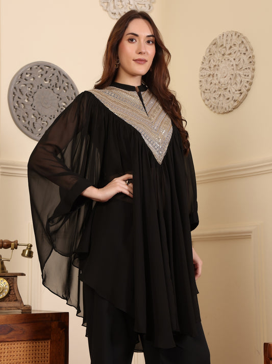 Mandarin Collar Tunic & Trousers Co-Ords