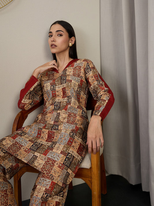 Printed Tunic With Trousers Co-Ords