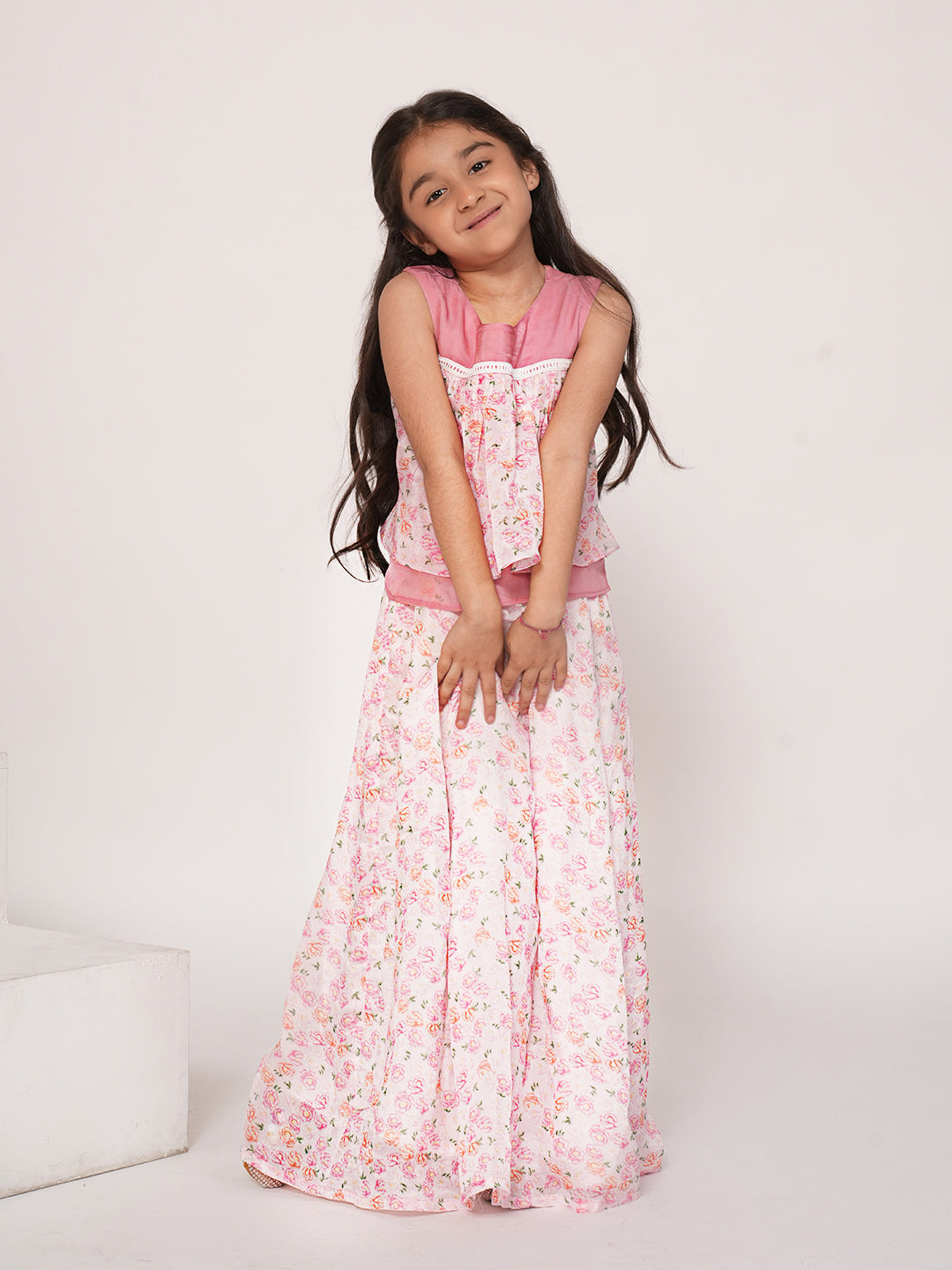 Floral printed pink co-ords set