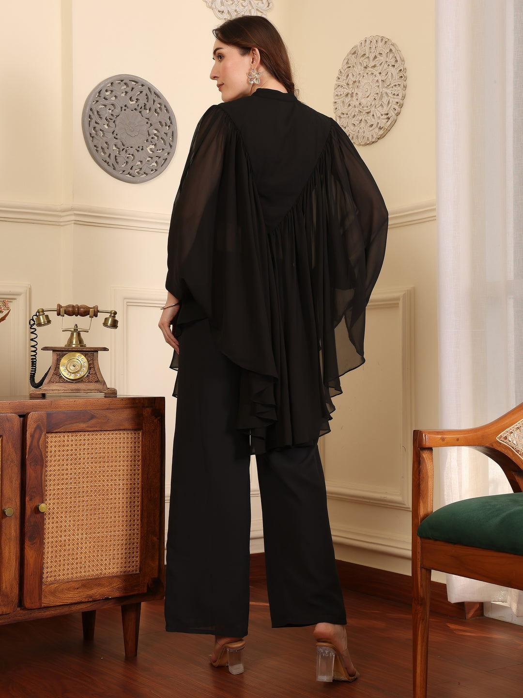 Mandarin Collar Tunic & Trousers Co-Ords