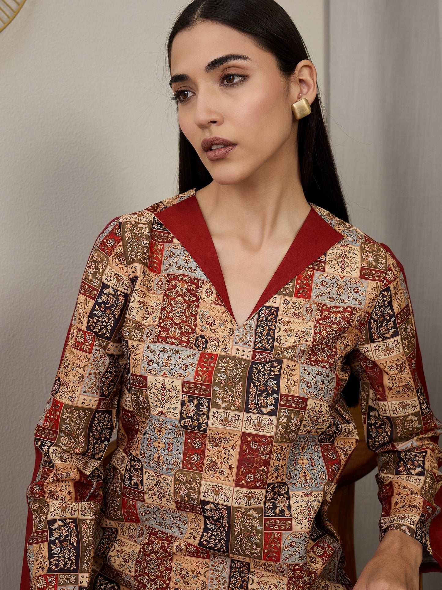 Printed Tunic With Trousers Co-Ords
