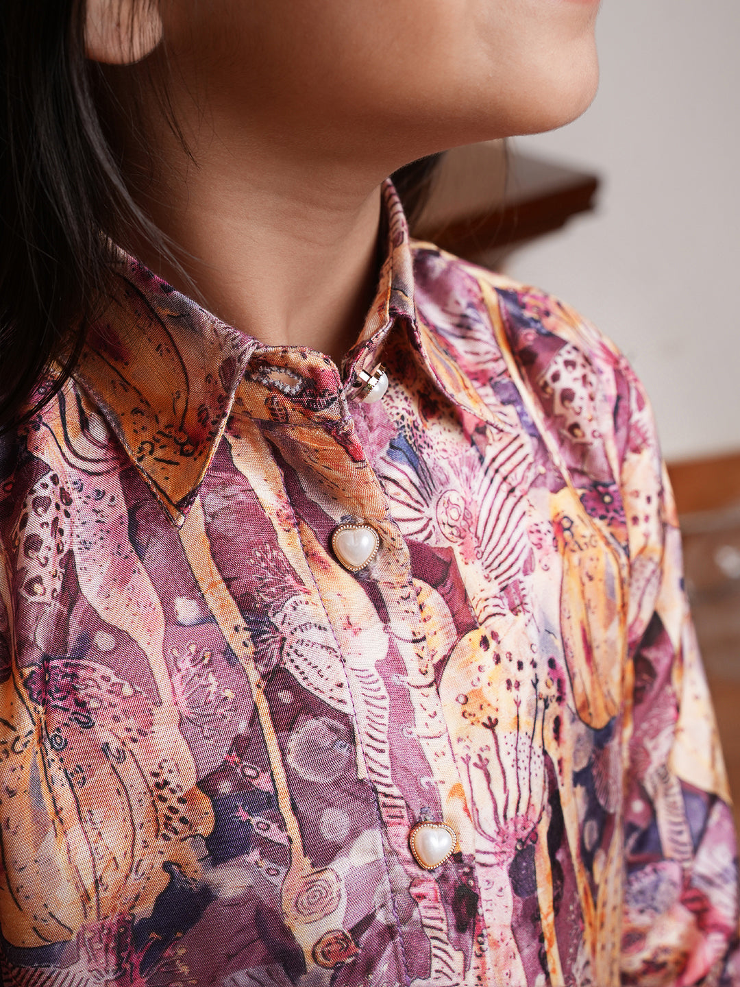 Multicolor printed kurta set