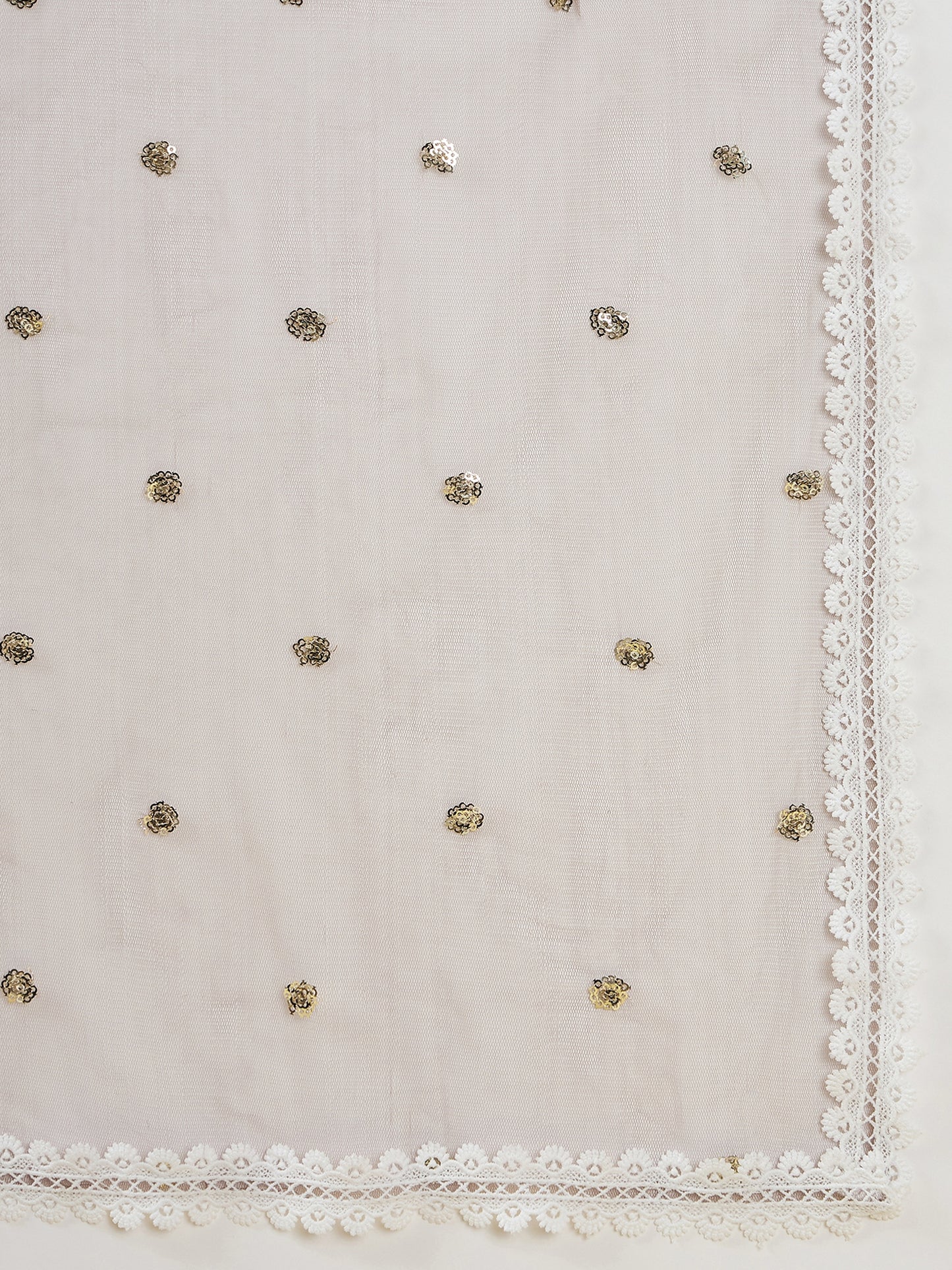 Embroidered Sequinned Straight Kurta with Trousers & Dupatta