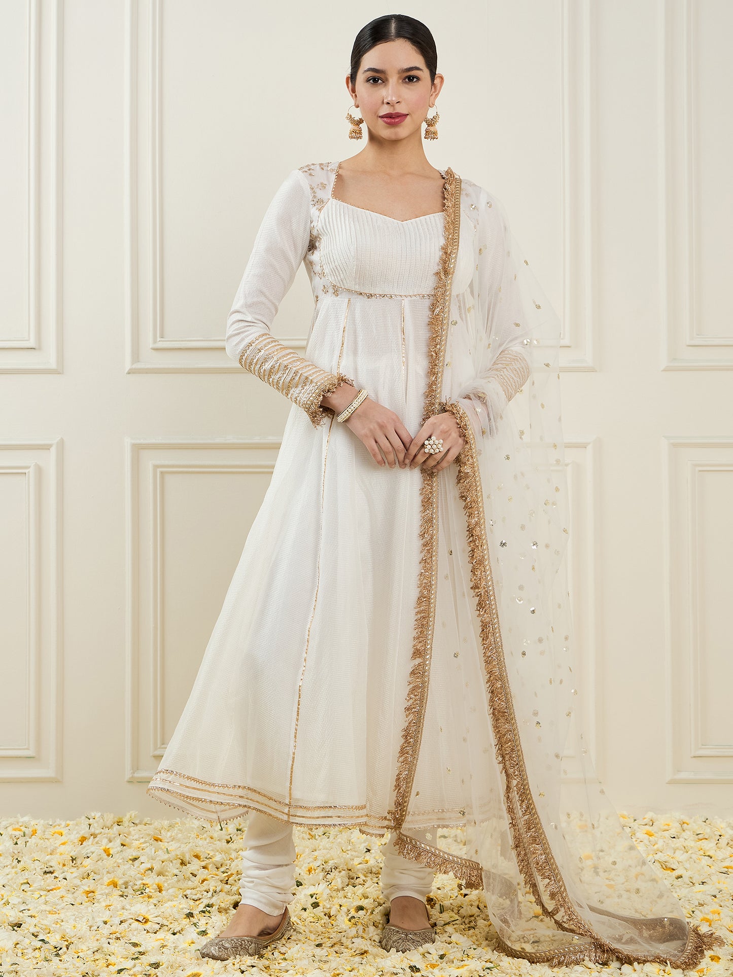 Women Regular Kurta with Churidar & With Dupatta