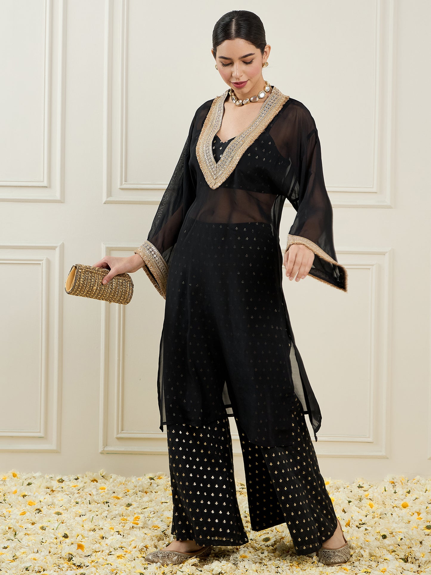 Woven-design 3-Piece Co-Ords