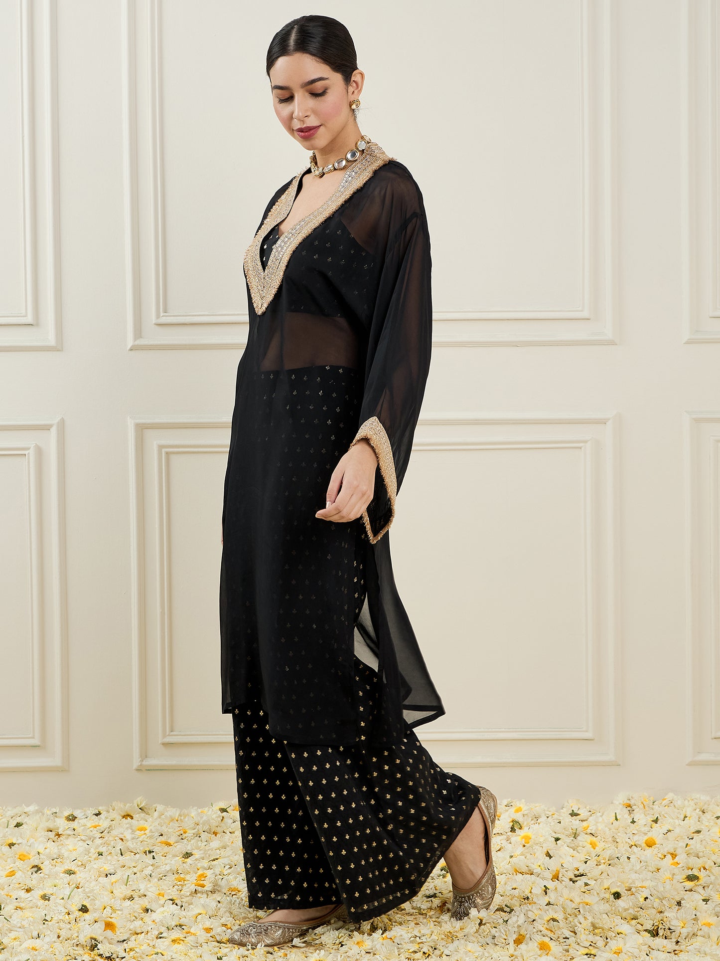 Woven-design 3-Piece Co-Ords