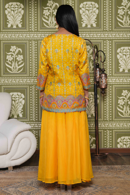 Printed Yellow Co-Ords Set