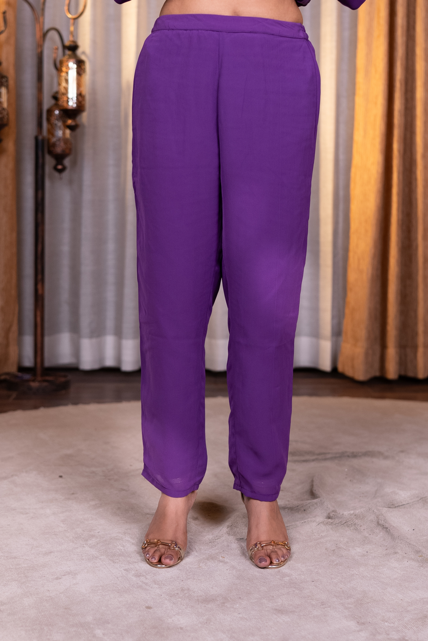 Anarkali kurta with pant and dupatta