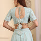 Embroidered Sequinned Lehenga & Blouse With Dupatta