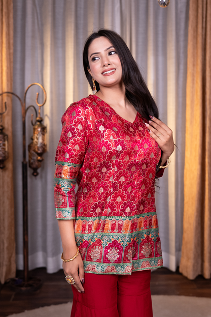 Printed Red Co-Ords Set