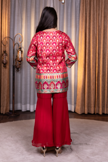 Printed Red Co-Ords Set