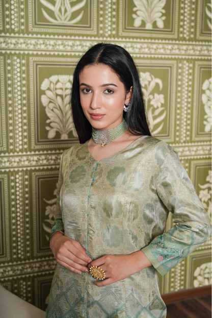 Printed Green Co-Ords Set
