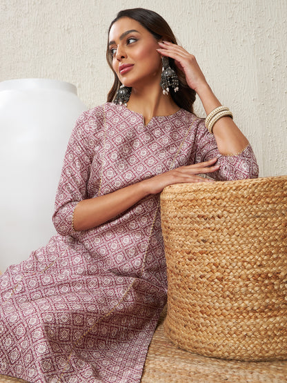 Floral Printed Kurta With Trousers