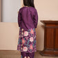 Floral printed purple kurta set