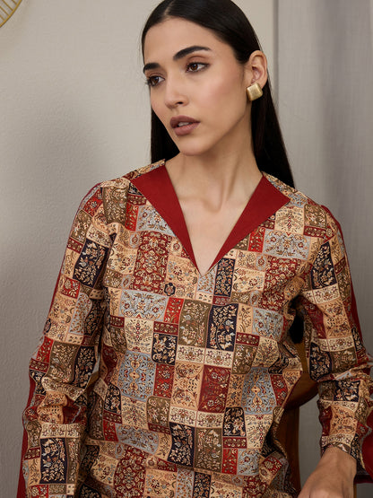 Printed Tunic With Trousers Co-Ords