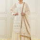 Ethnic Motifs Embroidered Sequinned Straight Kurta With Palazzos & Dupatta