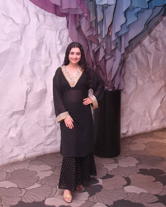 Chahat Pandey Woven design 3-Piece Co-Ords