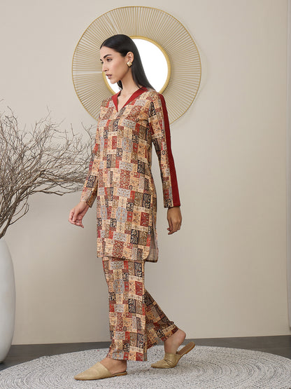 Printed Tunic With Trousers Co-Ords