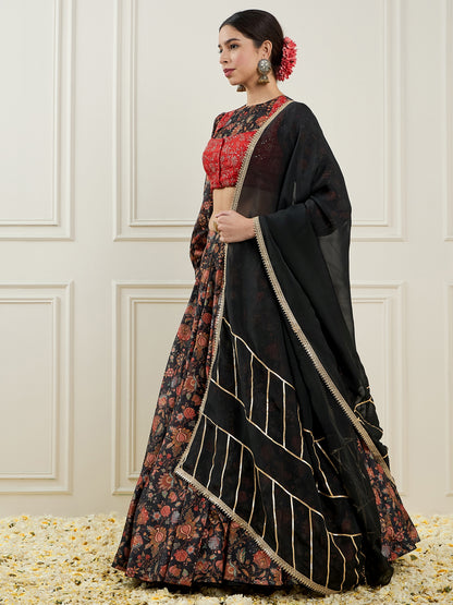 Embroidered Sequinned Ready to Wear Lehenga & Blouse With Dupatta
