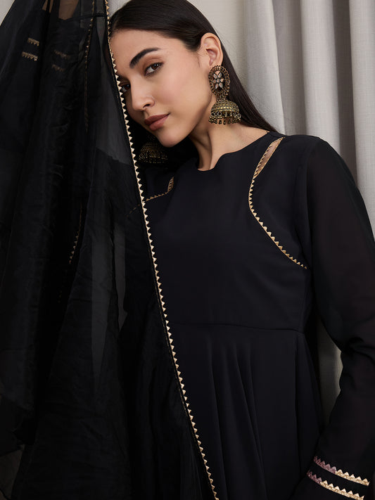 Women Angrakha Kurta With Dupatta