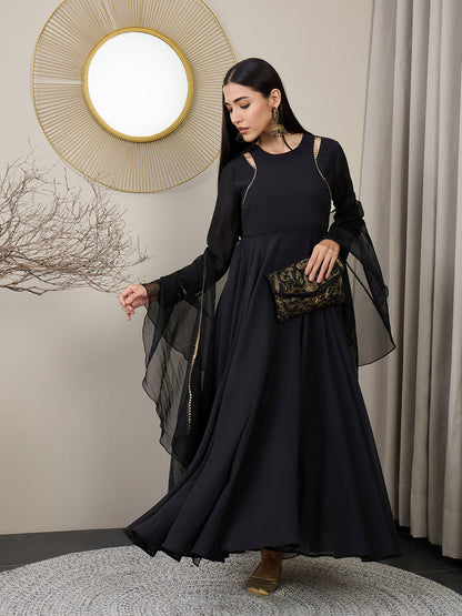 Women Angrakha Kurta With Dupatta