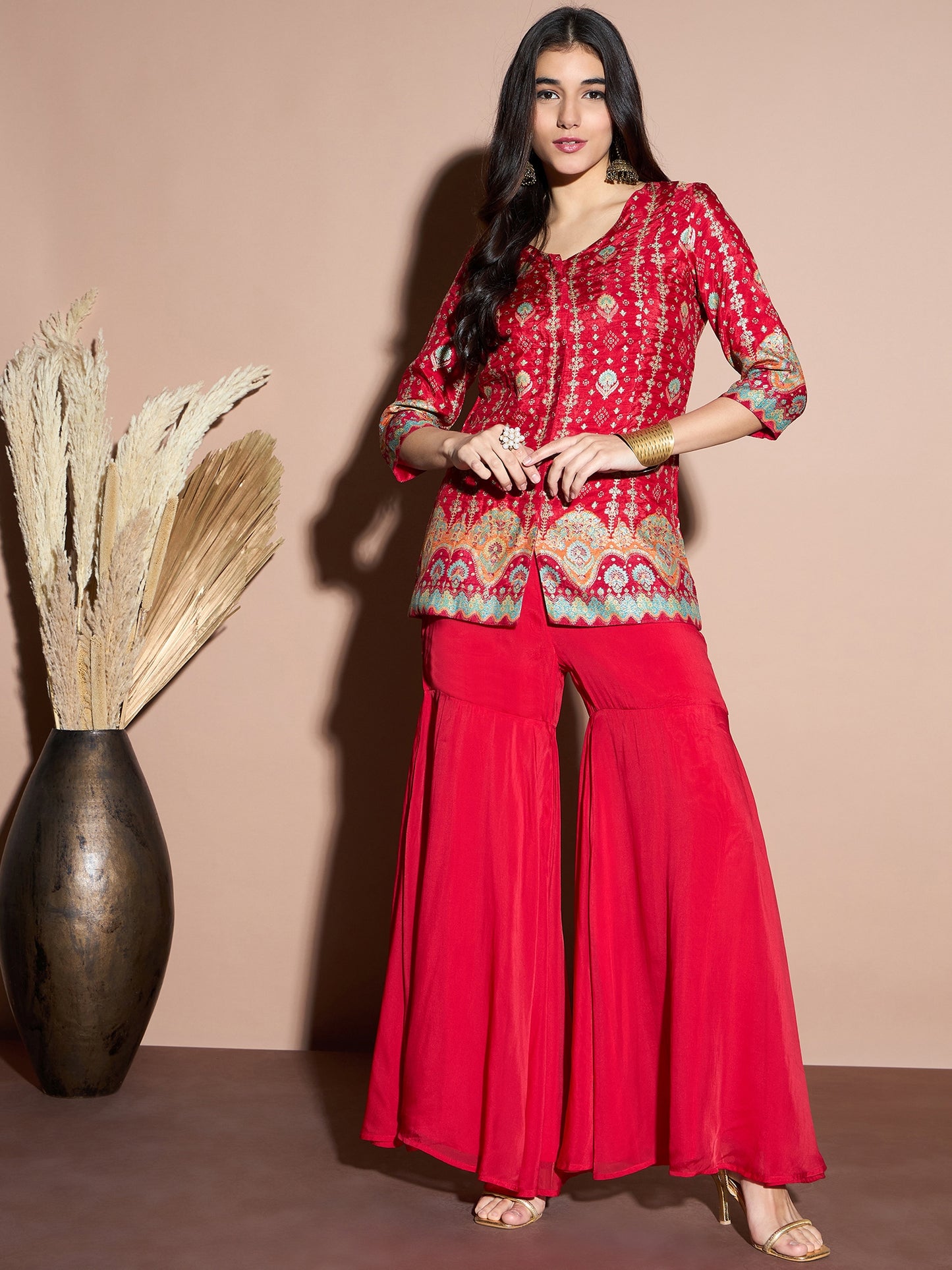 Printed Tunic With Sharara