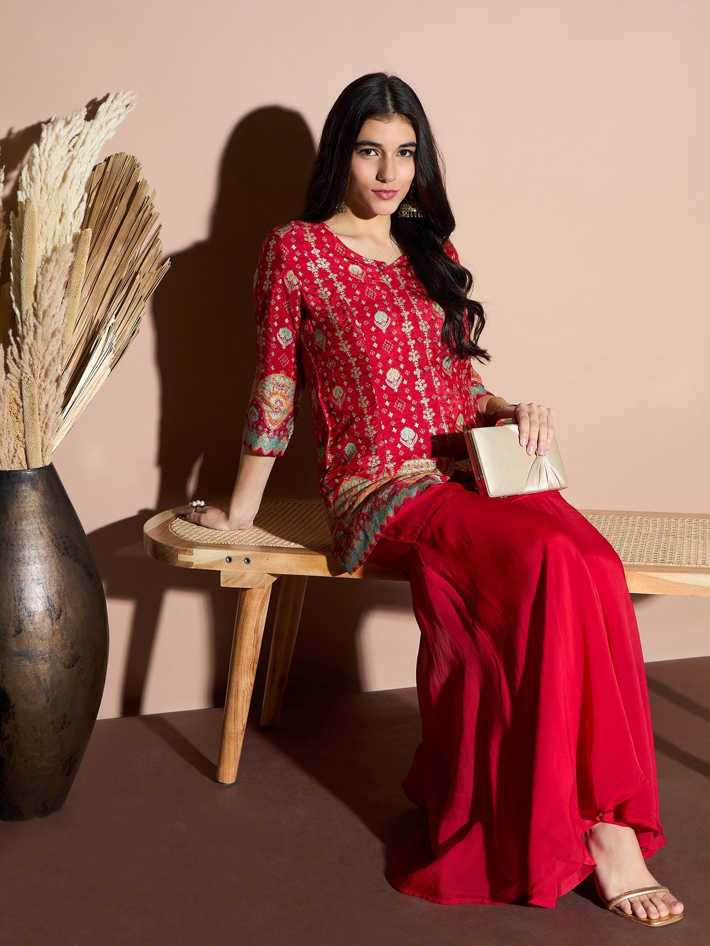 Printed Tunic With Sharara