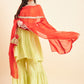 Empire Gotta Patti Chanderi Silk Kurta with Sharara & With Dupatta