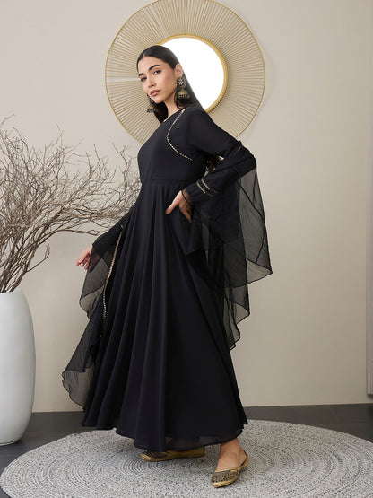 Women Angrakha Kurta With Dupatta